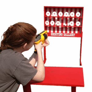 Tiro al Blanco con Pistola Nerf